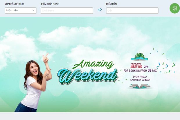 Đặt vé máy bay Bamboo Airways online